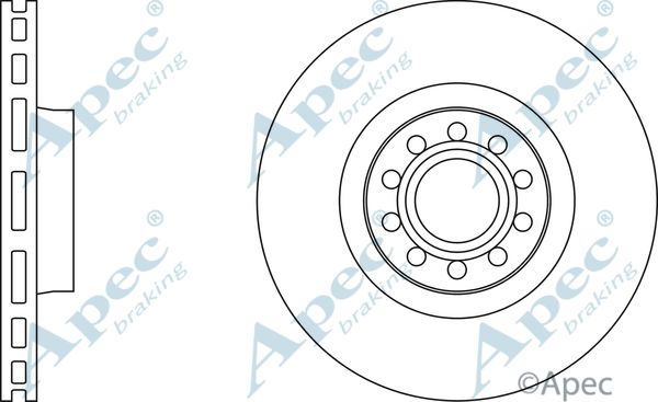 APEC BRAKING stabdžių diskas DSK2119